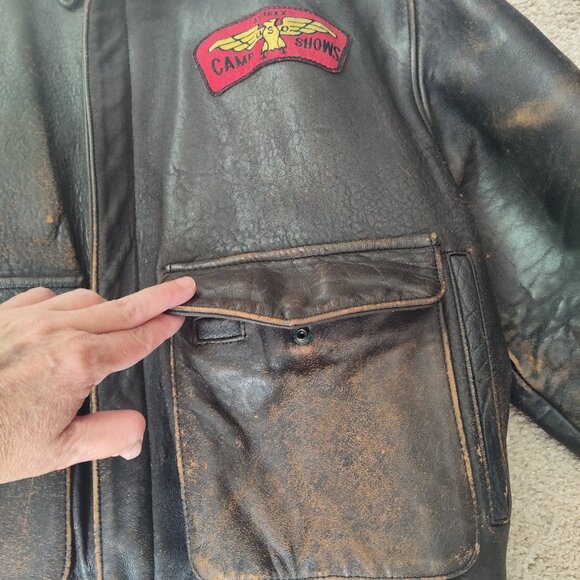 US Army Air Forces Real Leather Bomber Jacket - Picture 3 of 16